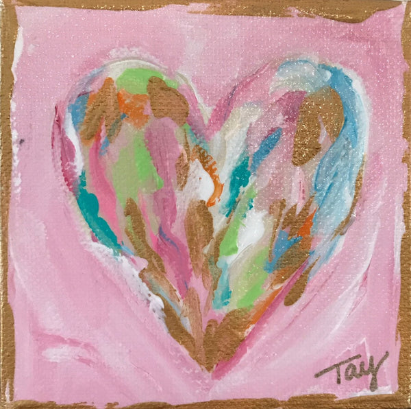 Hearts of Gold 5 painting Tay Morgan - Christenberry Collection